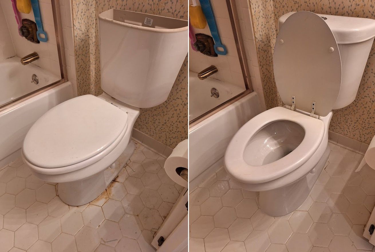 Toilet Repair in Dunwoody, GA Before and After