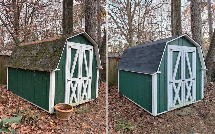 Shed roof replacement in Norcross GA by Handyman Expert