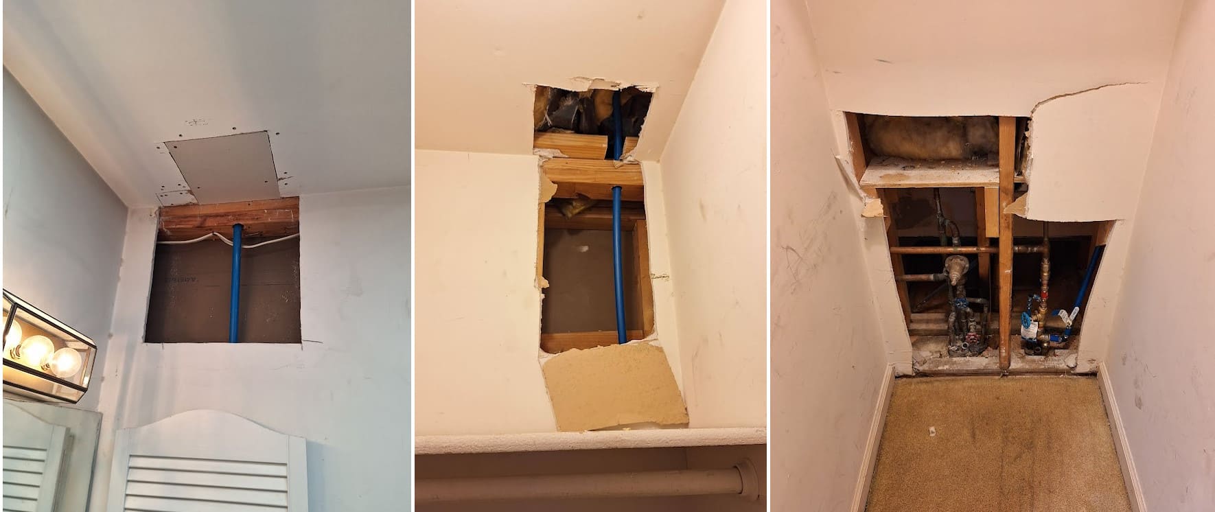 Drywall holes repair in wall and ceiling Dunwoody GA