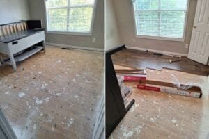 Finished LVP flooring project by Handyman Expert