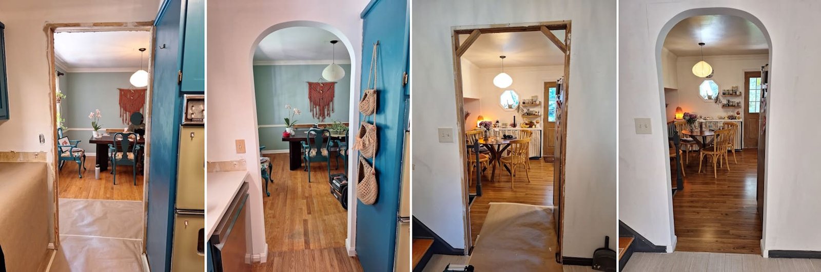 Two completed interior archways in a Sandy Springs home