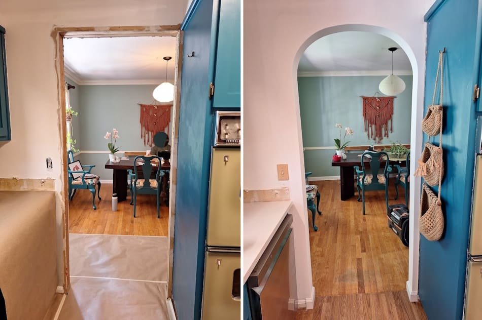 Interior archway construction in Sandy Springs, GA