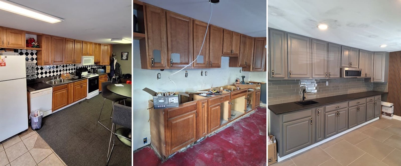 Kitchen Cabinet Painting Project in Roswell, GA